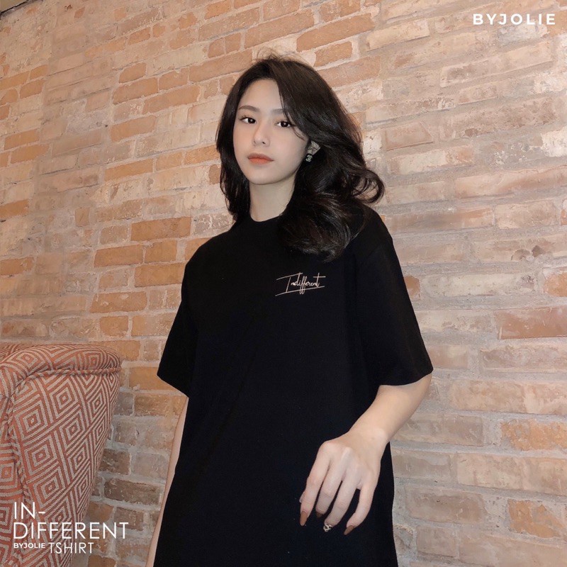 Áo phông &quot;INDIFFERENT&quot; unisex byjolie chất cotton thoáng mát- Áo thun VDR (V145)