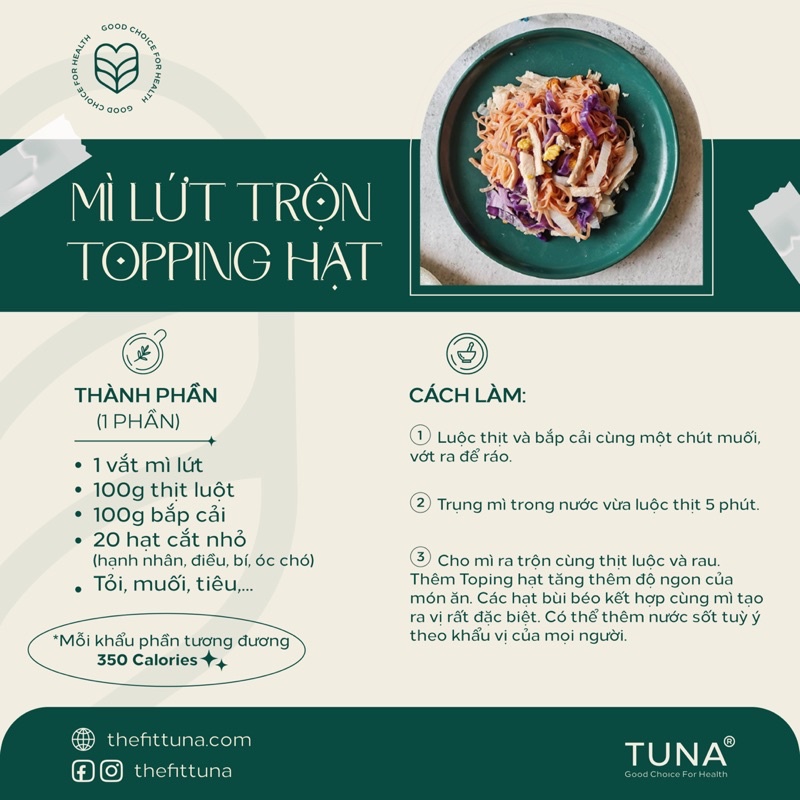 Mì Lứt Rau Củ Tự Nhiên Không Chiên 500g