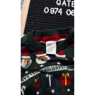 [Rẻ_đẹp] Áo Len Bé Trai Noel Green H&M