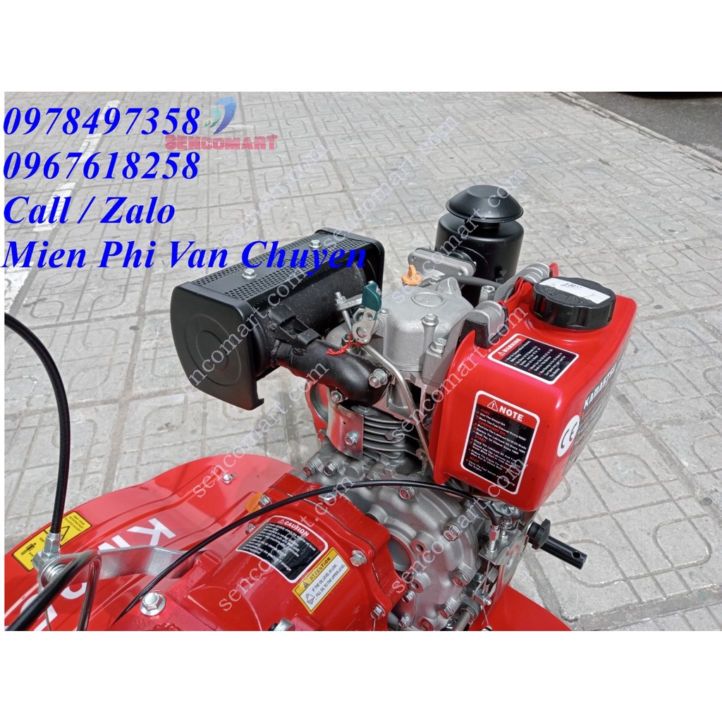 Máy xới đất mini chạy dầu, có thể lắp thêm tất cả phụ kiện