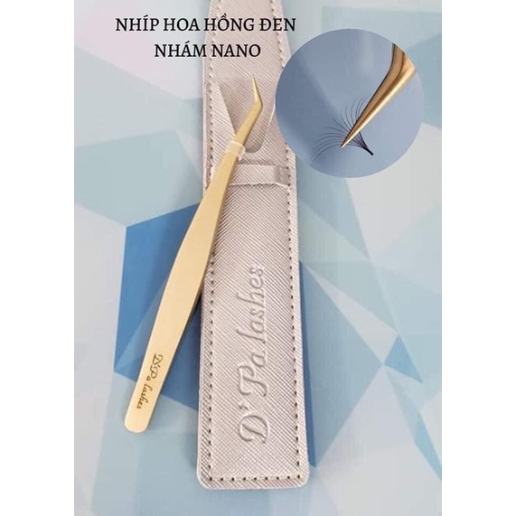 Nhíp hoa hồng đen ,2in1 nối mi , tạo fan , hàng thương hiệu cao cấp