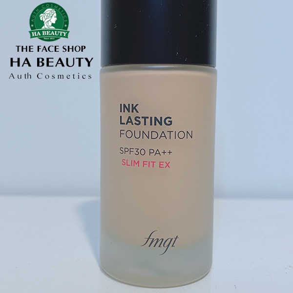 Kem nền che khuyết điểm trang điểm đa năng dưỡng ẩm lâu trôi The Face Shop Ink Lasting Foundation Slim Fit Ex SPF30 PA++