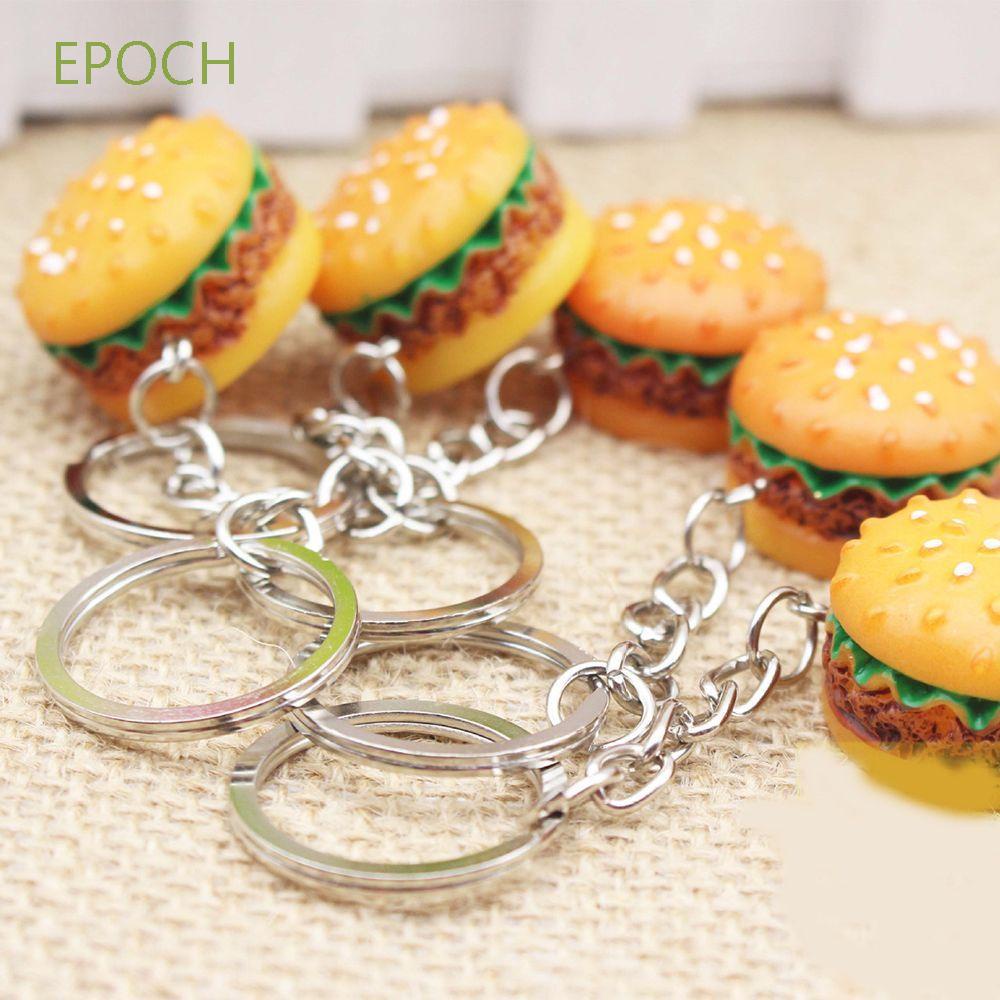 Epoch Móc Khóa Hình Hamburger Bằng Hợp Kim Nhiều Màu Sắc