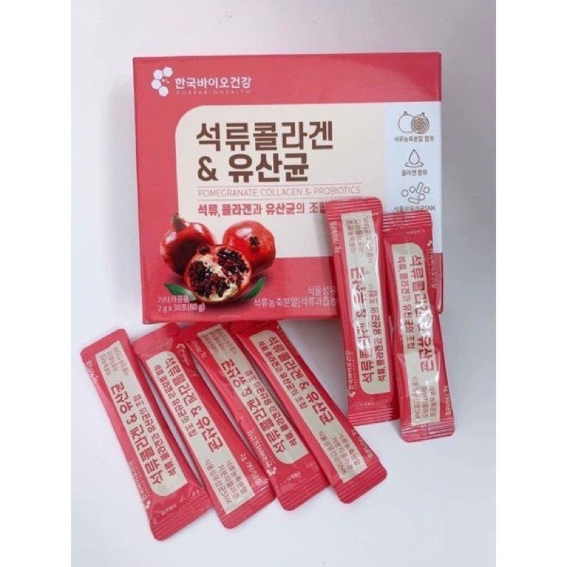 Bột Collagen Lựu đỏ Hàn Quốc