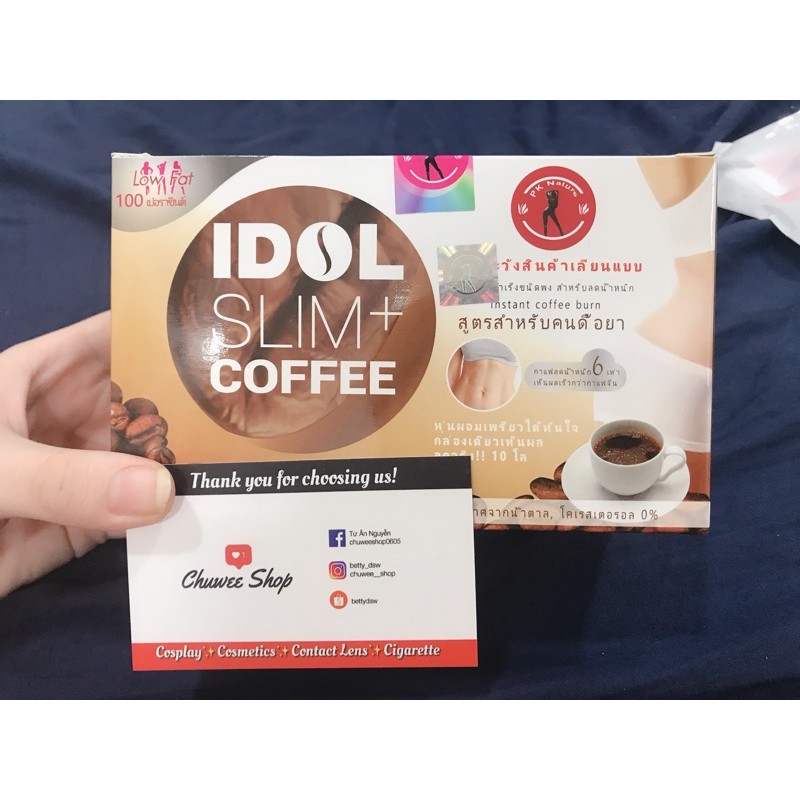 [CHÍNH HÃNG] IDOL Slim+ Coffee giảm cân - Cà Phê Giảm Cân Thái Lan - Chuwee Shop