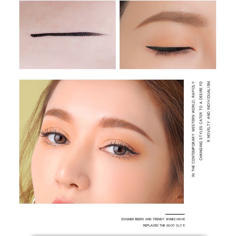 Bút Kẻ Mắt Nước Màu Đen, Kháng Nước Lâu Trôi Lameila Cool Black Quick-Drying Waterproof Eyeliner Pen 2ml Bella Lily 14