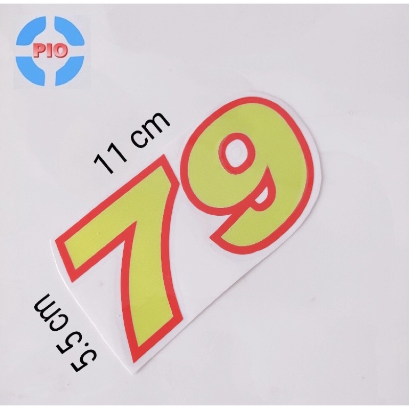 Tem Decal Số 79, 39 Tài Lộc May Mắn Dán Xe Máy, Ô Tô, Mũ Bảo Hiểm, Điện Thoại, Laptop Chống Thấm Nước, Chống Bay Màu