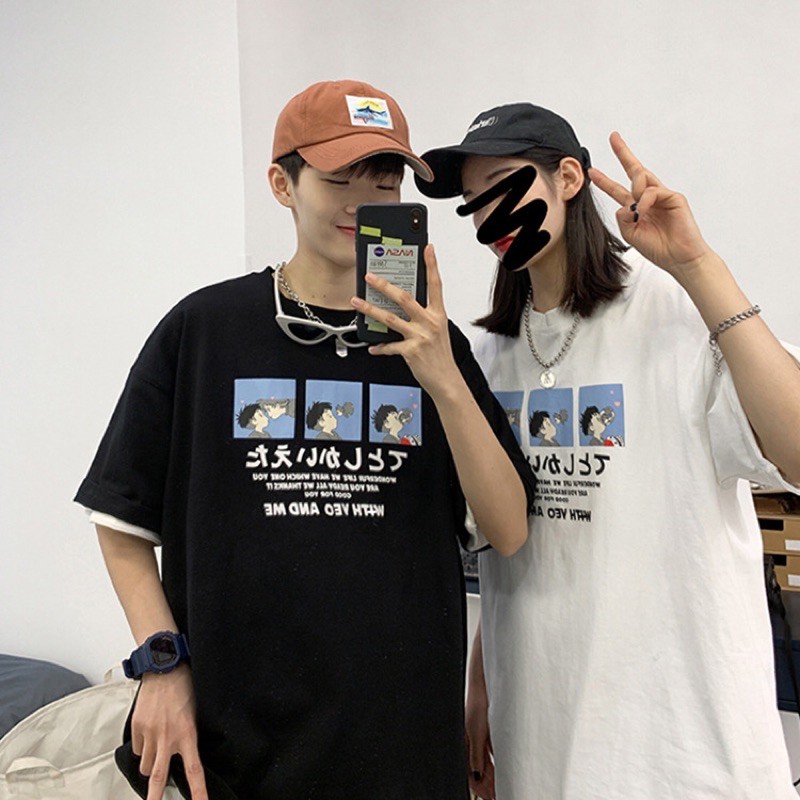 [👉 Tay Lỡ- Form Rộng ] Áo Thun nam nữ loang đỏ đen siêu hot 2021 chất thun dày co giãn siêu đẹp | BigBuy360 - bigbuy360.vn