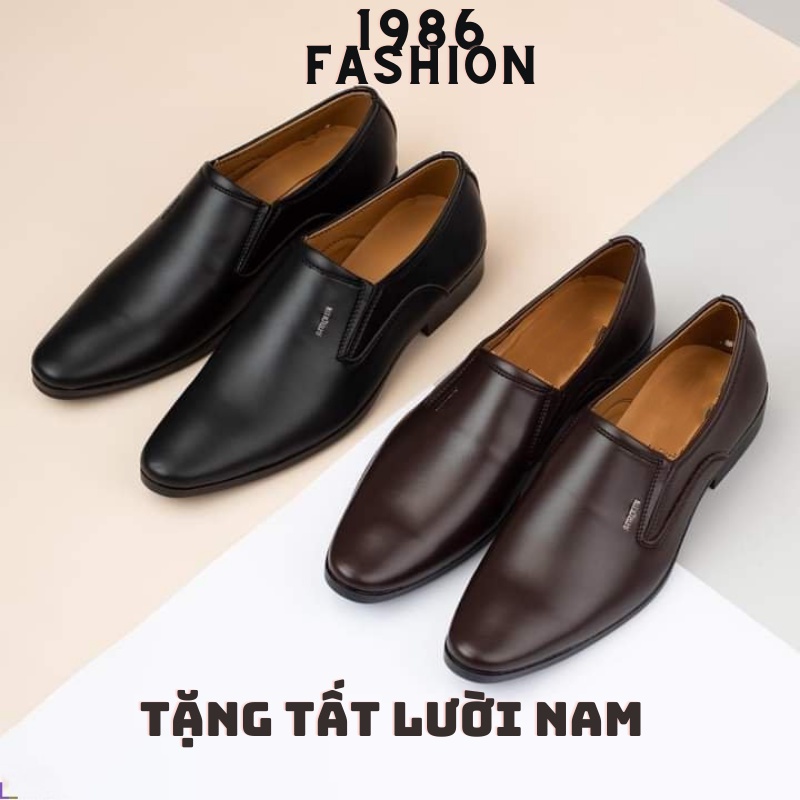 Giày tây công sở nam đẹp thời trang da mềm đế khâu chắc chắn (Đóng Hộp)1986fashion- PQ02