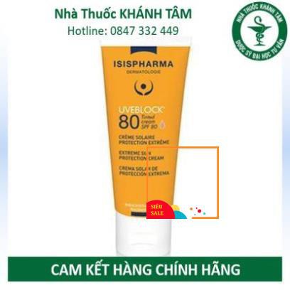 ! Kem chống nắng ISIS Pharma Uverblock 80 Tinted màu nâu 40ml ! !