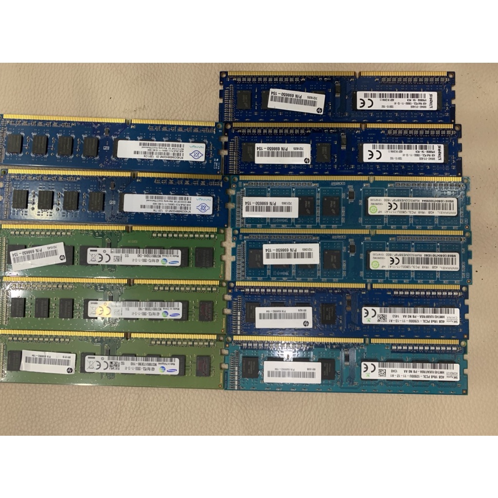 Ram PC máy bàn DDR3 hoặc DDR3L, 8Gb và 4Gb bus 1600 1333- ram tháo máy đồng bộ HP,Dell