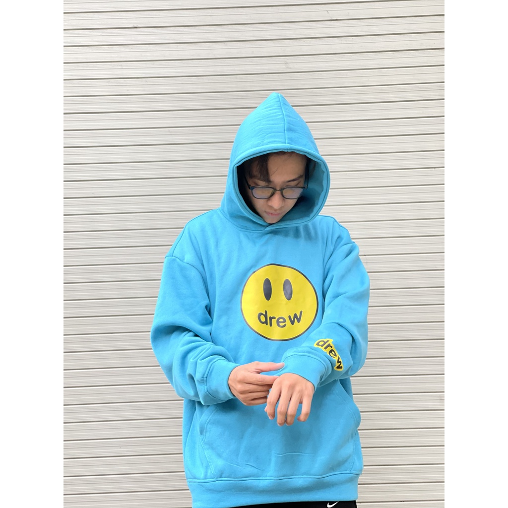 Áo Hoodie DREW NỈ Bông 2 lớp - Vải Cao Cấp - HD Tím