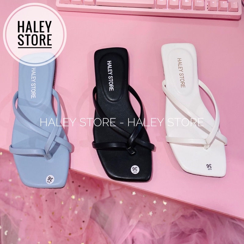 Dép nữ bệt 3 dây chéo quai kẹp xỏ ngón đi chơi đi học đi biển đi trong nhà HALEY STORE
