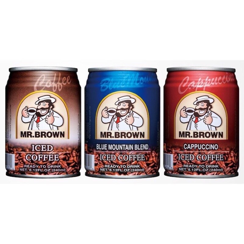 Cà Phê Sữa Mr Brown Lon 240Ml