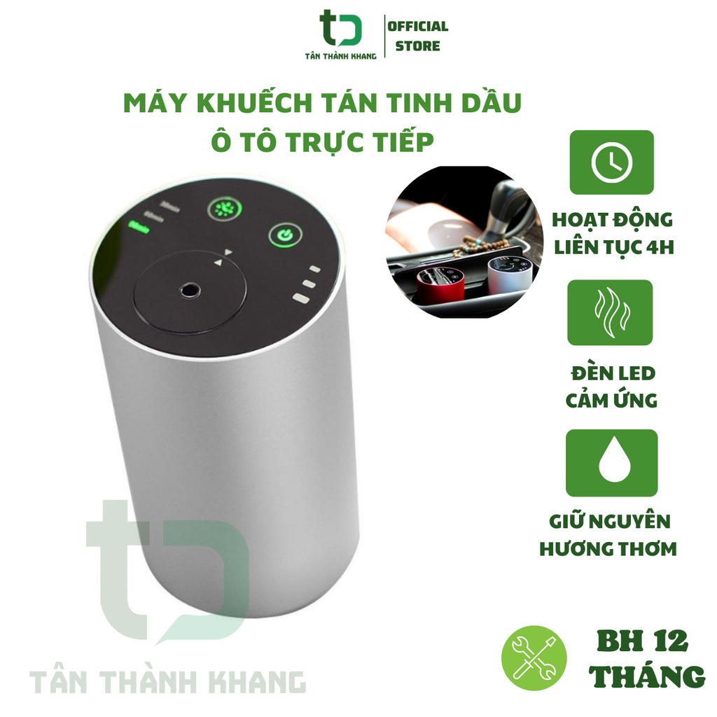 Máy Khuếch Tán Tinh Dầu Ô Tô Trực Tiếp  | Có Tích Điện 10 Tiếng | Khử Mùi Hôi Xe Hơi, Nhà Vệ Sinh