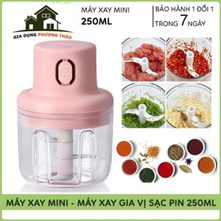 ️🏆Rẻ Vô Địch️🏆 Máy Xay Mini Sạc Điện Cầm Tay, Xay Thịt, Xay Đồ Ăn Dặm Cho Bé, Gia Vị, Tỏi, Ớt Siêu Tiện Dụng Cho Bạn