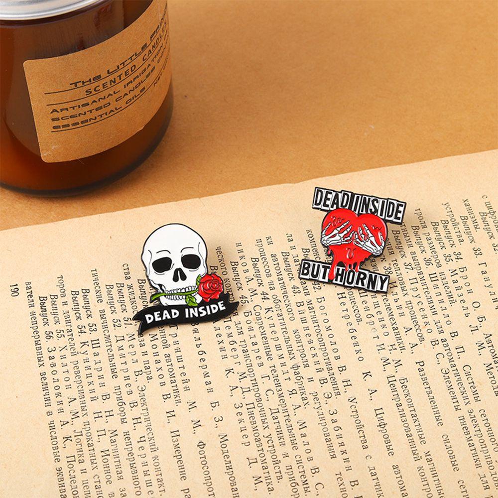 Ghim Cài Áo Hình Đầu Lâu Phong Cách Gothic Thời Trang Cho Nam Và Nữ