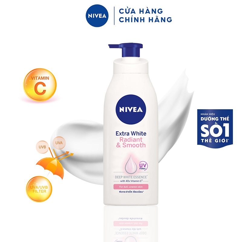 Sữa Dưỡng Thể Dưỡng Da Trắng Mịn Nivea 400ml - 83807