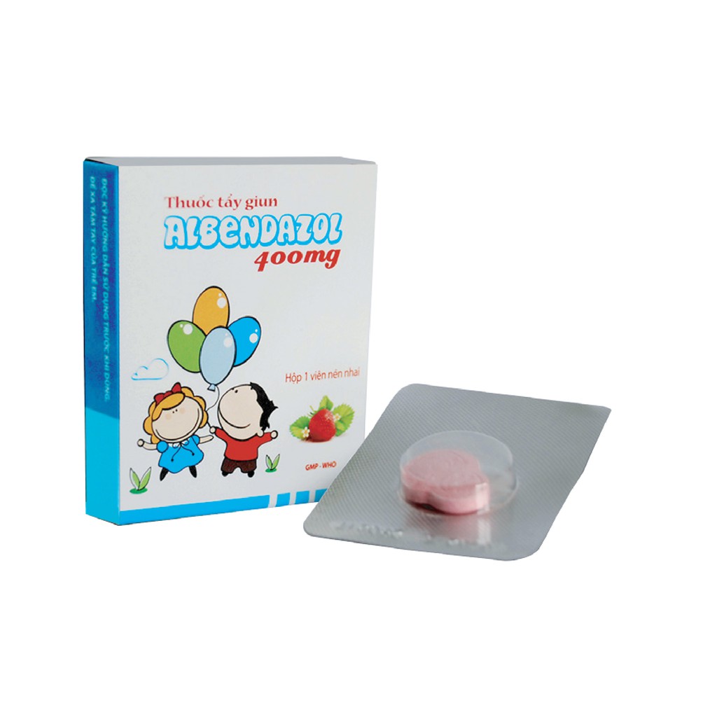Combo 5 hộp xổ giun ALBENDAZOL 400