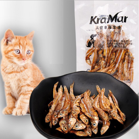 Thức ăn vặt cho mèo Snack cá khô cho mèo 100g