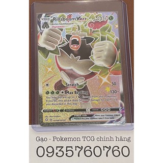 Thẻ bài Pokemon TCG : Rillaboom VMAX (Rillaboom VMAX - SV106/SV122 - Shiny Rare) chính hãng