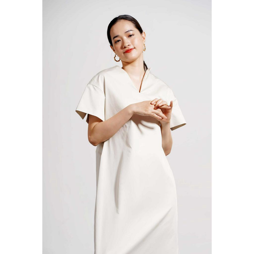 Đầm Nữ Suông Xếp Ly Sau Form Fitted - Routine 10S21DREW017