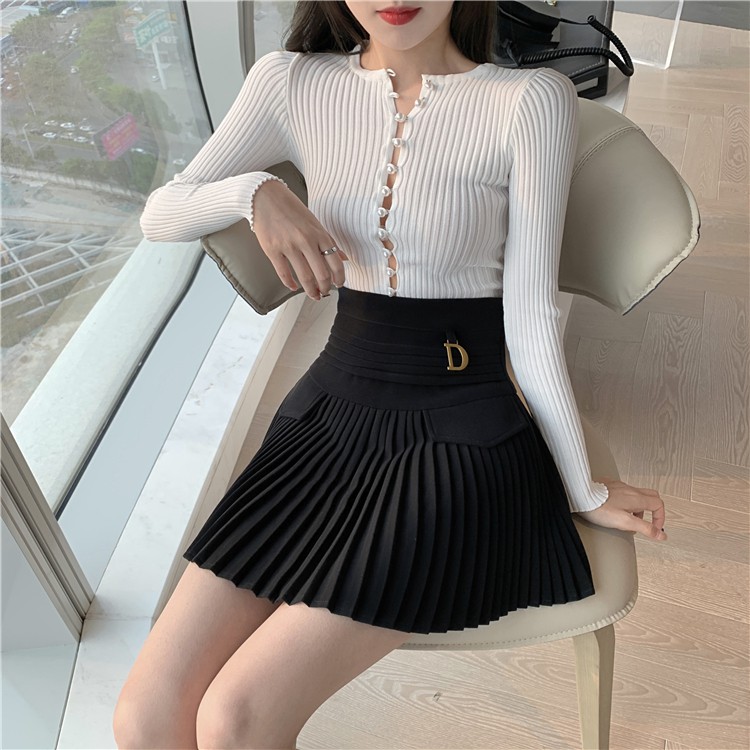 Chân Váy Chữ A Lưng Cao Xếp Ly Xinh Xắn Cho Nữ | BigBuy360 - bigbuy360.vn