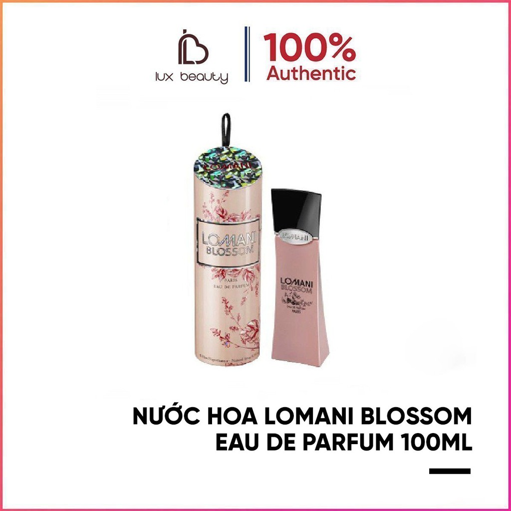 (Hàng UK,có bill) Nước hoa Lomani Blossom Eau De Parfum 100ml, hương thơm nữ tính, ngọt ngào, giữ mùi lâu