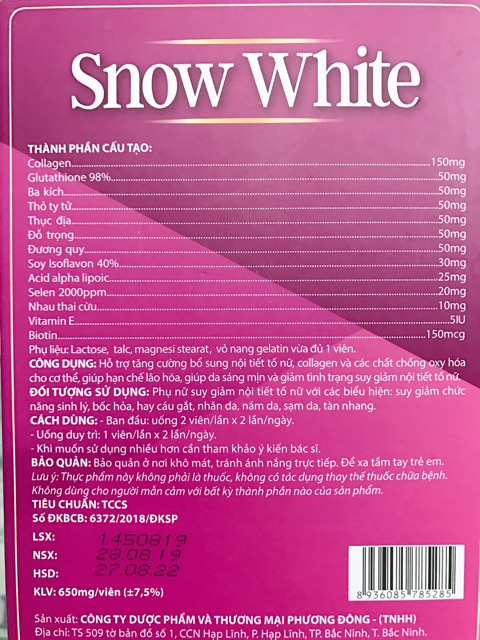 hàng chính hãng: viên uống colagen snow white. | BigBuy360 - bigbuy360.vn