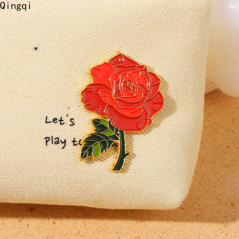 Ghim cài áo Miss Zoe hình hoa hồng thanh lịch cho nữ