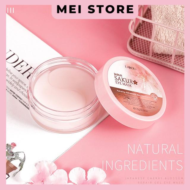 Mặt Nạ Mắt LAIKOU Hoa Anh Đào Giảm Quầng Thâm và Bọng Mắt Hộp 100 Miếng
