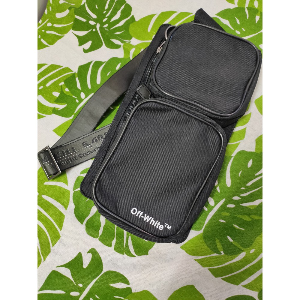 Túi đeo chéo Off White cordura logo print belt bag ss20