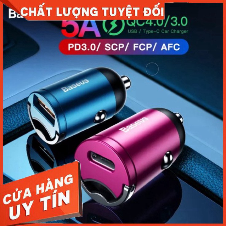 Tẩu sạc nhanh 30W Baseus Tiny Star Gen4 PD/QC 3.0 dùng cho xe hơi ( USB/ Type-C, PPS/PD/QC3.0 Quick Charge, Car Adapter)