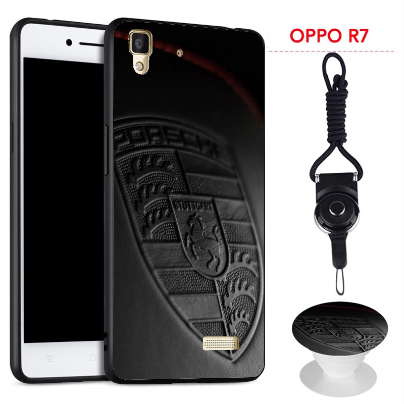 Ốp Lưng Họa Tiết Hoạt Hình Có Túi Khí Đỡ Và Dây Đeo Cho Oppo R7 / R7 Lite