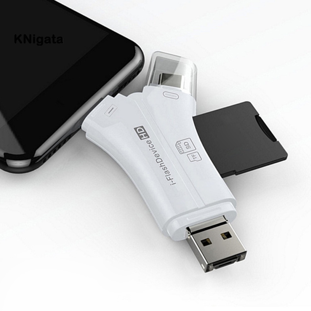 Đầu Đọc Thẻ Nhớ Đa Năng 4 Trong 1 3.0 Otg Tf Cho Pc Iphone Android Type-C | BigBuy360 - bigbuy360.vn