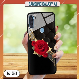Ốp lưng kính cường lực cho điện thoại Samsung Galaxy A11