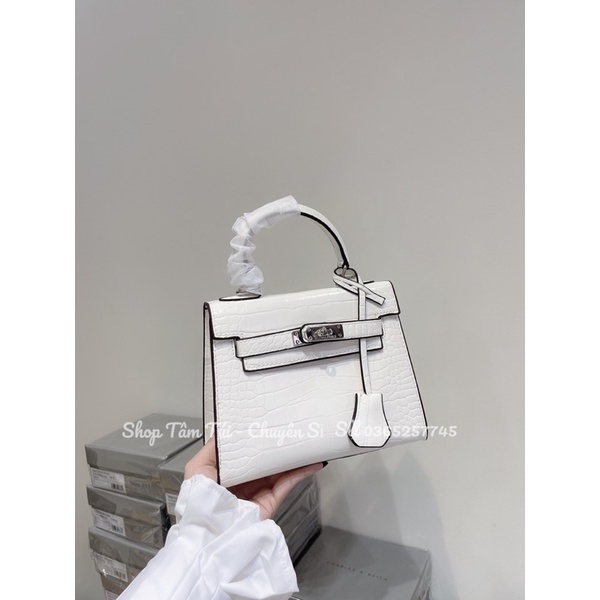 Túi xách hm da rắn size 20cm hàng quảng châu cao cấp ảnh thật shop chụp