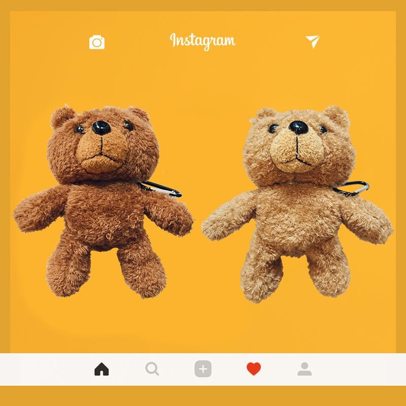 Ốp hình gấu bông bảo vệ hộp sạc tai nghe AirPods Pro AirPods 1/2