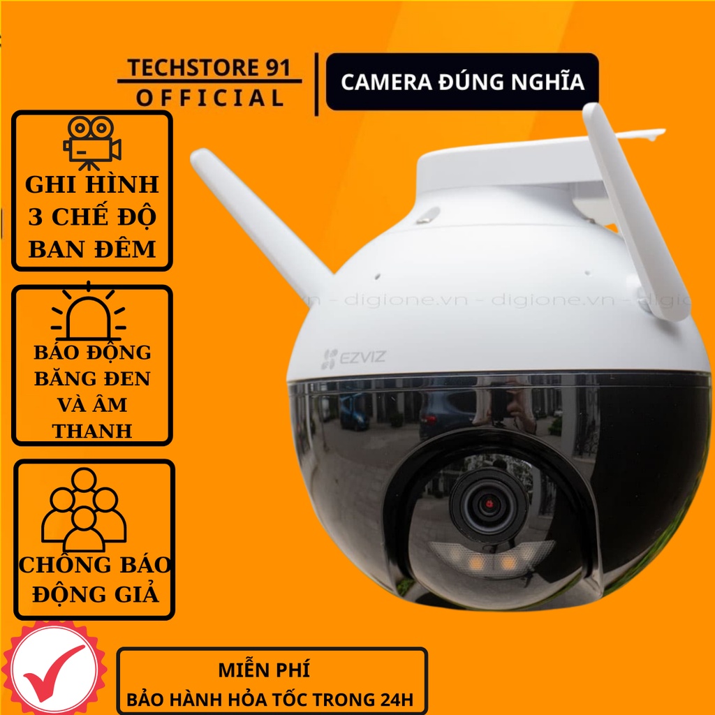 Camera wifi ezviz C8C tiêu chuẩn chống nước ,báo động về điện thoại TECHSTORE91