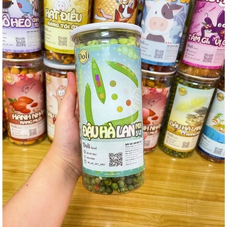 Đậu hà lan mix 5 vị, đậu hà lan tẩm vị, đậu hà lan sấy giòn hũ 450gr, hsd 6 tháng, doli cam kết atvstp