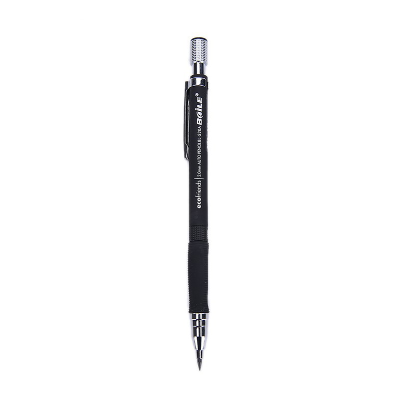 Hộp Đựng Bút Chì Màu Đen Ngòi 2.0mm Cho Học Sinh