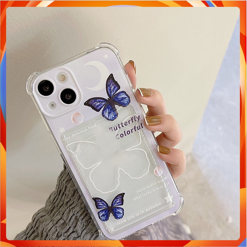 Ốp lưng IPhone  trong túi đựng Butterfly 6/6s/6plus/6splus/7/7plus/8/8plus/xs/11/12/13/14/Pro/Plus/Promax TT26
