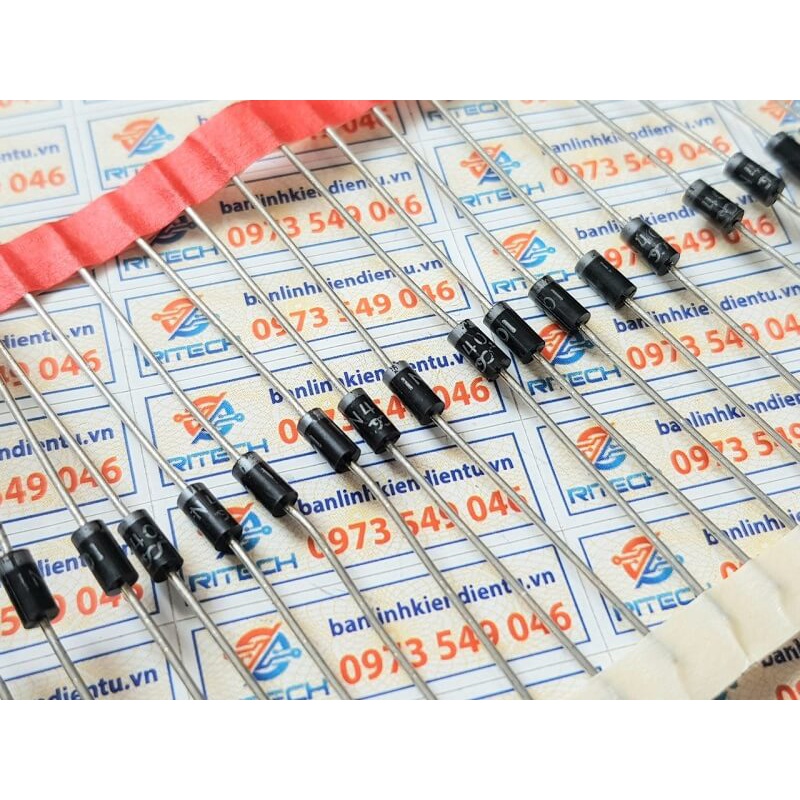 [Combo 50 chiếc] Diode chỉnh lưu 1N4001 DO-41 1A 50V