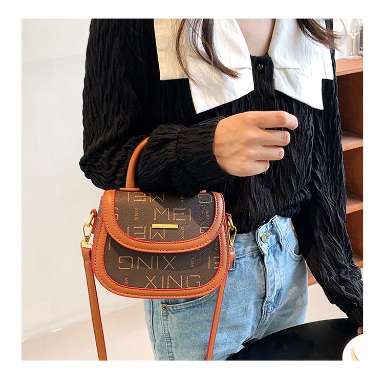 Túi xách JASMIN NOIR đeo chéo in chữ thiết kế đơn giản cho nữ