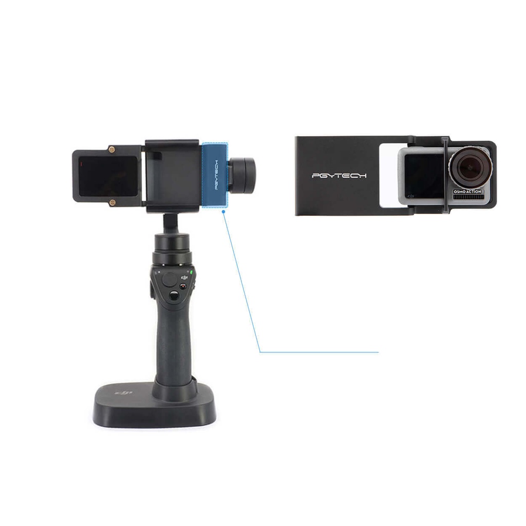 Bộ gắn Action Camera kết hợp Gimbal – Action Camera Adapter For Mobile Gimbal – PGYtech - Hàng chính hãng.