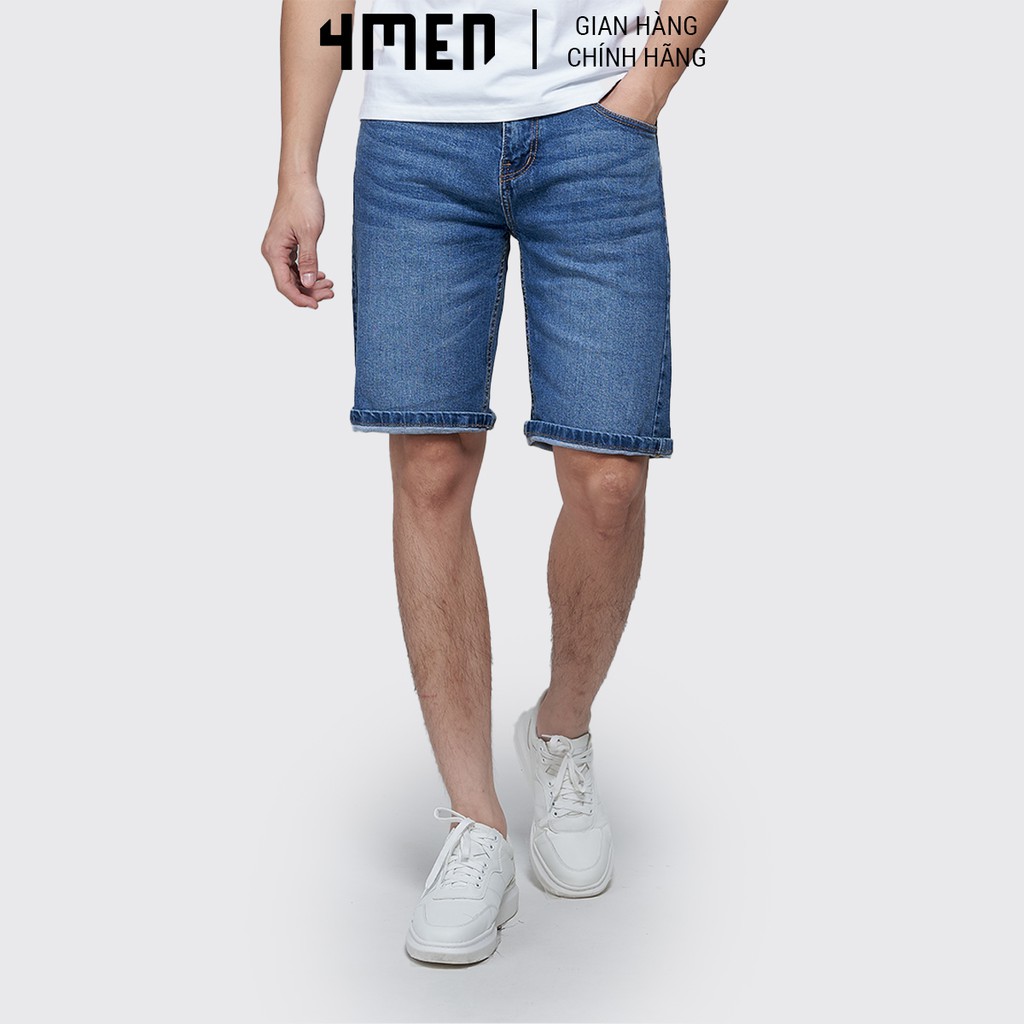 Quần Shorts Jeans Nam Cao Cấp 4MEN QS007