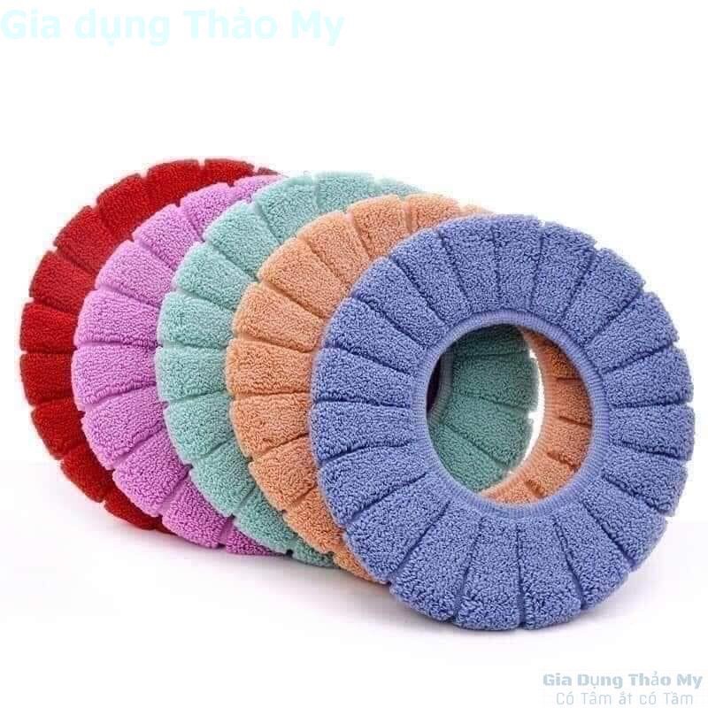 Miếng lót bồn cầu nỉ bông chống lạnh