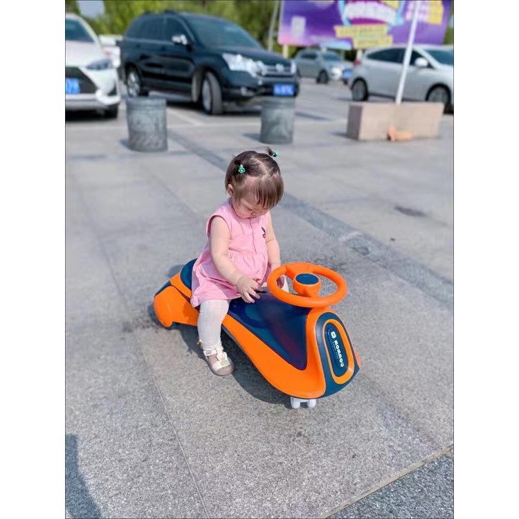 Xe Lắc ,Xe Chòi Chân Cho Bé Cao Cấp Đèn Nhạc Swingcar