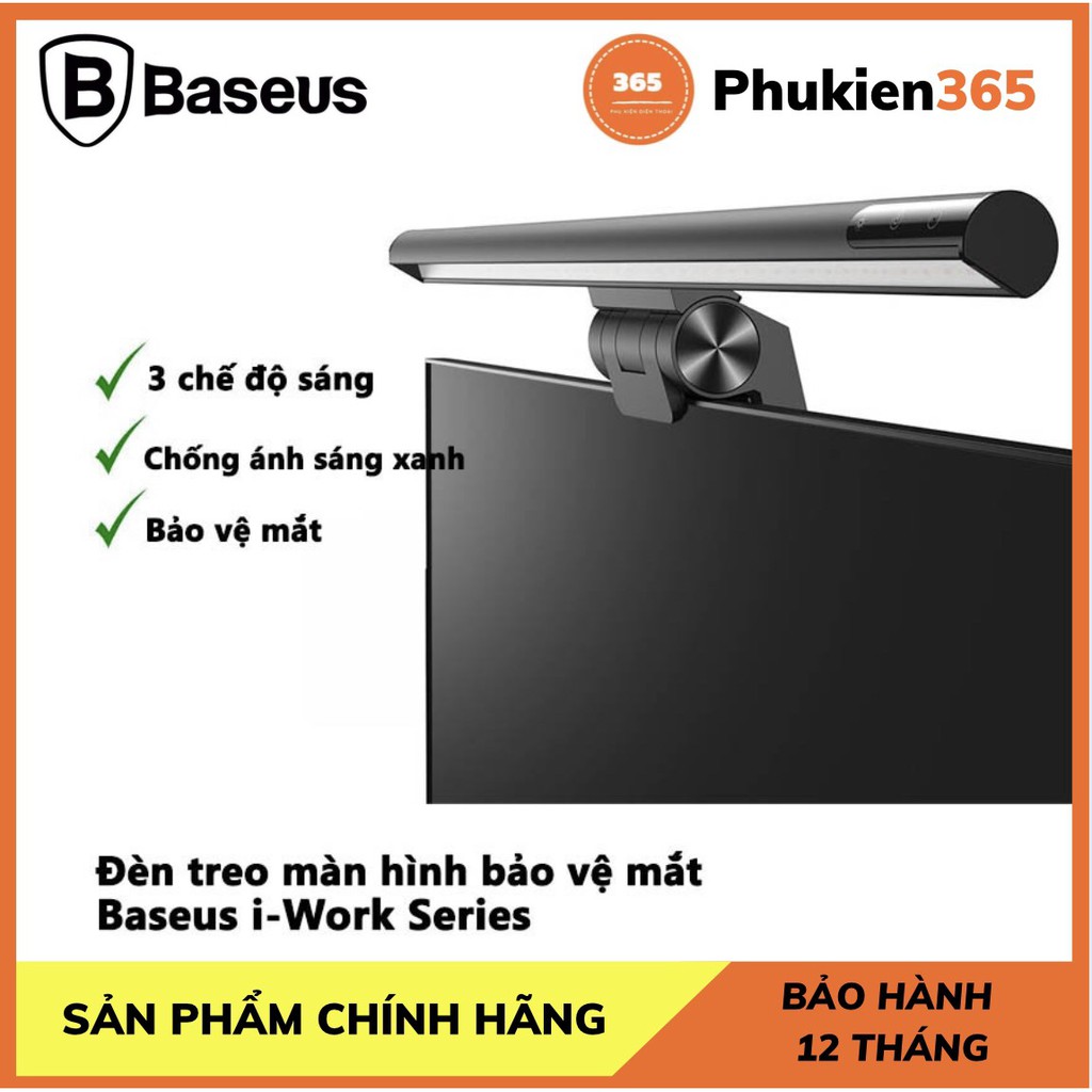 Đèn treo màn hình máy tính Baseus i-Work Bản PRO/YOUTH, Chống Cận,Chống Mỏi Mắt