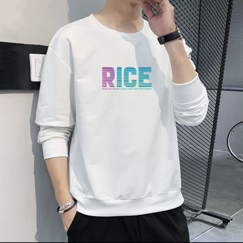 Áo Thun Nam Dài Tay Cổ Tròn Dáng Rộng Thời Trang